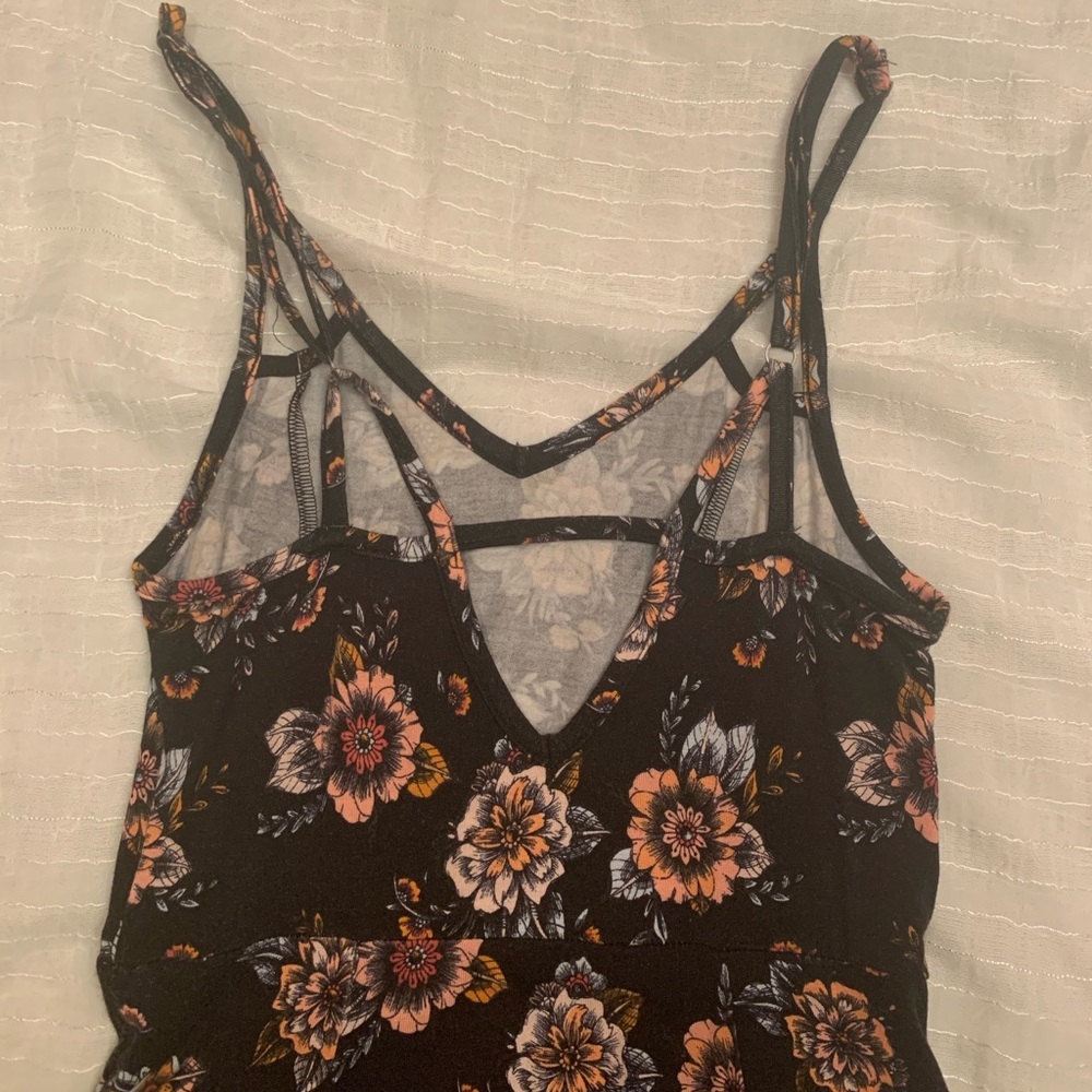 Juniors Mudd Black Flower Dress - Picture 4 of 7